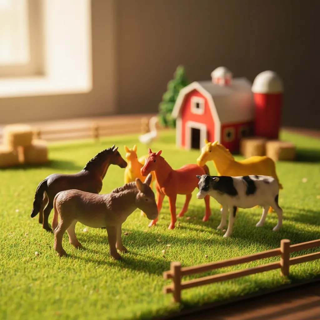 ANIMALES DE LA GRANJA EN BOLSA X 6 - Imagen 3