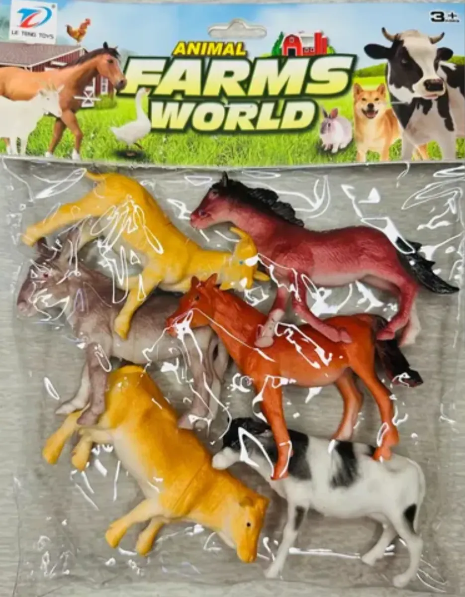 ANIMALES DE LA GRANJA EN BOLSA X 6 - Imagen 4