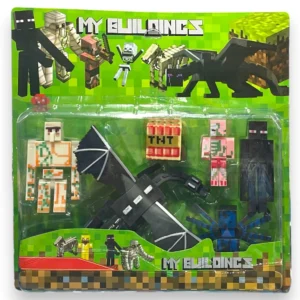 MINECRAFT EN BLISTERx 4cpn dragon CON ACCESORIOS_
