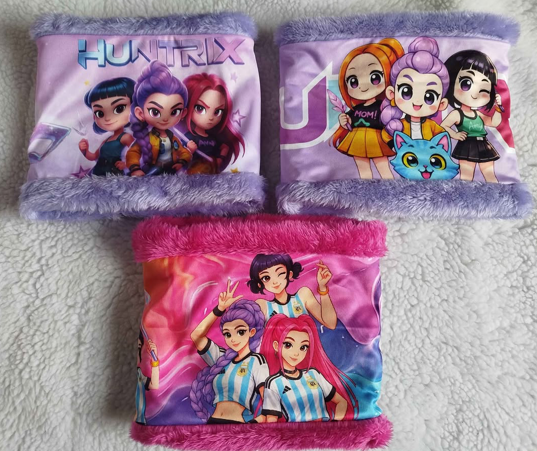 CUELLO NIÑOS PERSONAJES k-pop