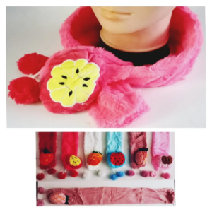 BUFANDA INFANTIL PIEL CON 70X10