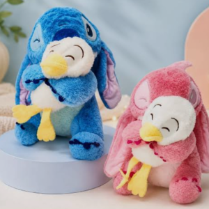 STICH CON PATO IMPORTADO ROSA 30 CM