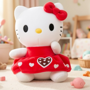 Llavero KITTY VESTIDO ROJO 12 CM