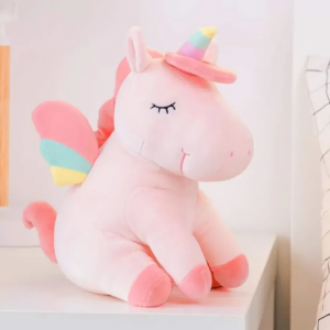UNICORNIO ROSA PELUCHE 22 CM