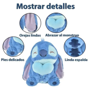 STICH AZUL IMPORTADO MEDIANO CON CORAZON