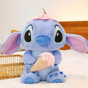STICH IMPORTADO AZUL 40CM CON HELADO