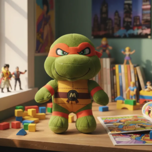 PELUCHE TORTUGA NINJA michelangelo 23 cm