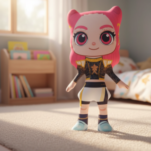 PELUCHE DE LAS GUERRERAS DE K-POP  mira sublimado 35 cm
