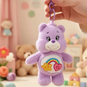 Llavero OSO CARIÑOSO VIOLETA 10 cm