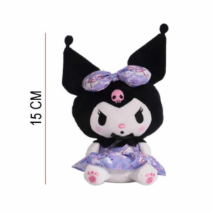 LLAVERO KUROMI NEGRO ROPA ROSA_
