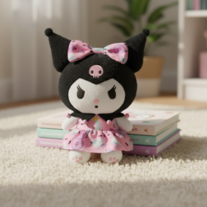LLAVERO KUROMI NEGRO ROPA ROSA