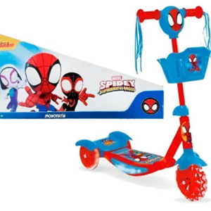 MONOPATIN CON CANASTITA  SPIDER MAN