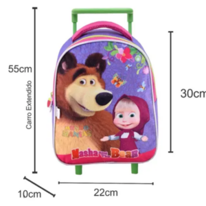 MOCHILA CON CARO MASHA doble portada 15 pulgadas