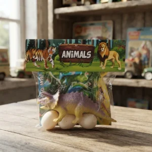 DINOSAURIO EN BOLSA CON HUEVOS