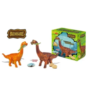 DINOSAURIO A PILA en caja cuello largo