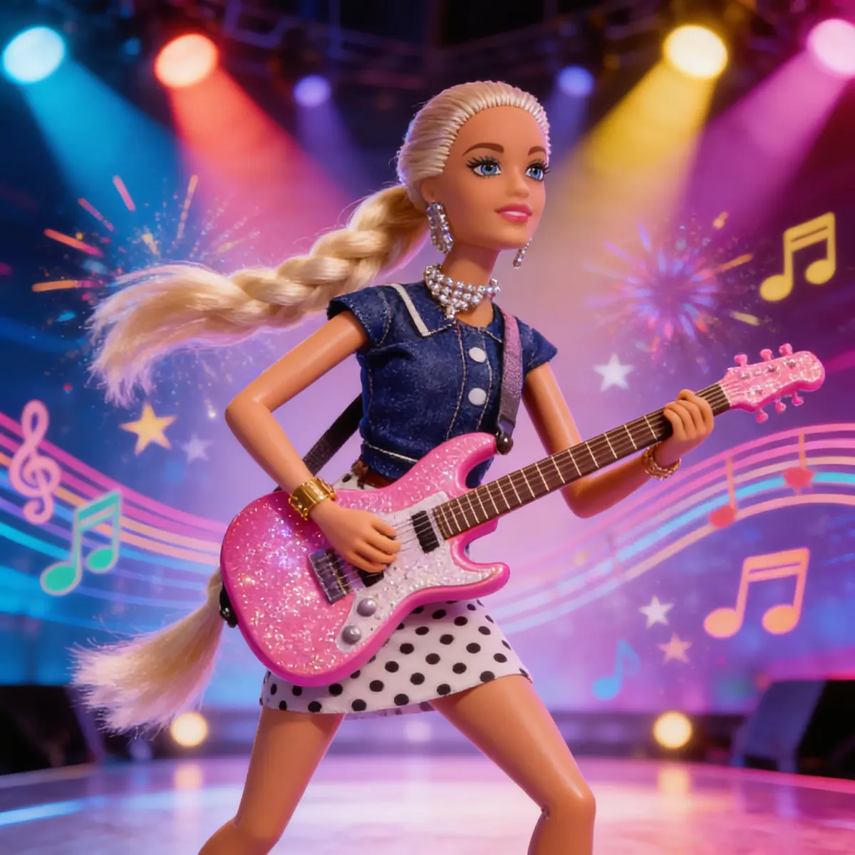 "MUÑECA TINY ROCKSTAR 32X26X5CM " - Imagen 2