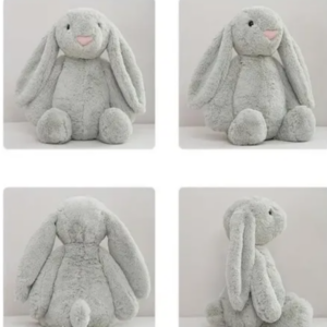 Peluche conejo 35 cm gris