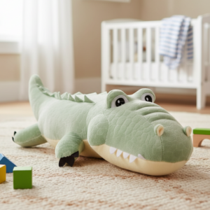 PELUCHE 🐊 COCODRILO 55 CM GRIS