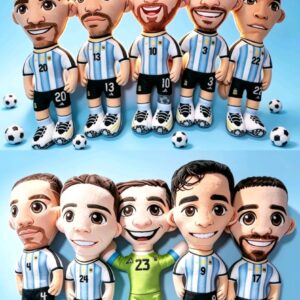 PELUCHE SUBLIMADO x10 jugadores de la selección  plush  33 cm nacional