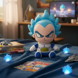 PELUCHE DRAGON BALL Z Vegeta pelo azul