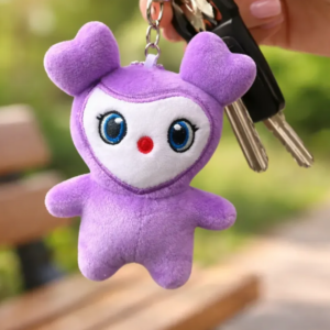Llavero peluche lovely twice violeta 10 cn