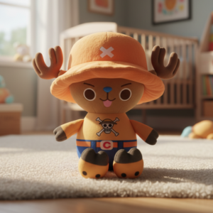 Peluche CHOPPER ONE PICE GORRO NARANJA 20 cm