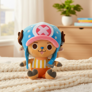 Peluche CHOPPER ONE PICE GORRO azul 20 cm