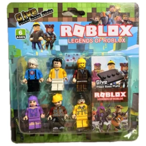 ROBLOX x 4 en blister tipo lego